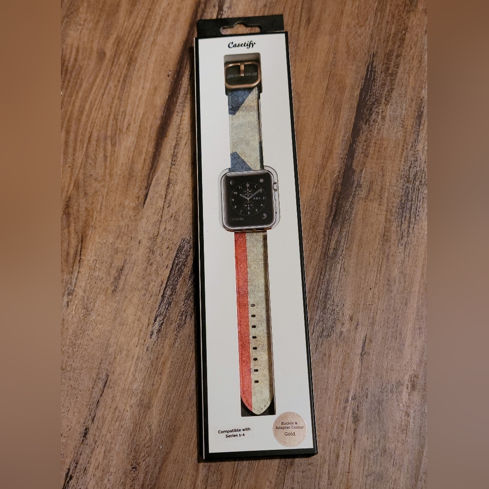 Casetify Red White and Blue Apple Watch Band